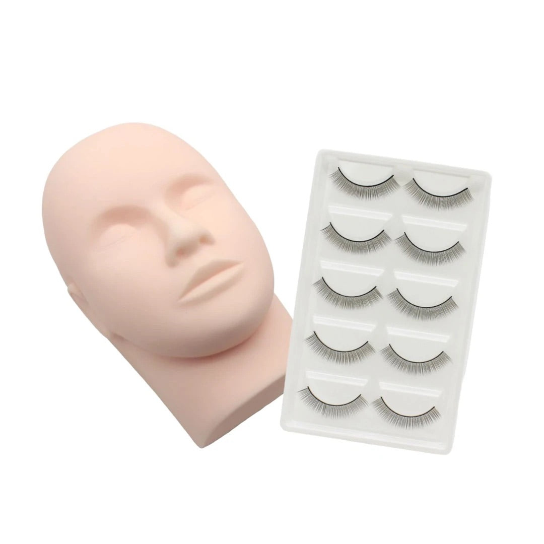 Mannequin Head with Strip Lashes
