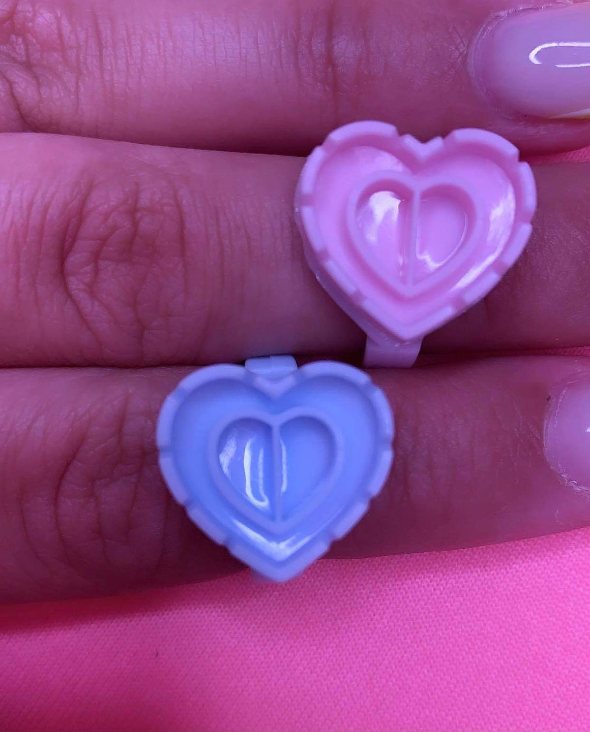 Heart Glue Rings